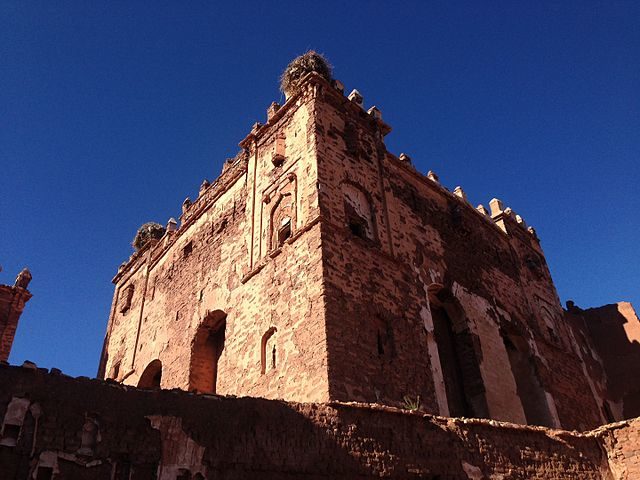 A view of the main tower of Kasbah Glaoui in Télouet, Morocco – Author: Pedro Carvalho CC BY-SA 4.0