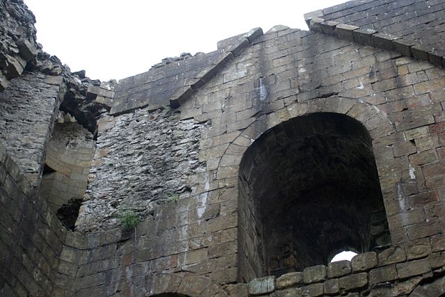 Part of the interior of the keep