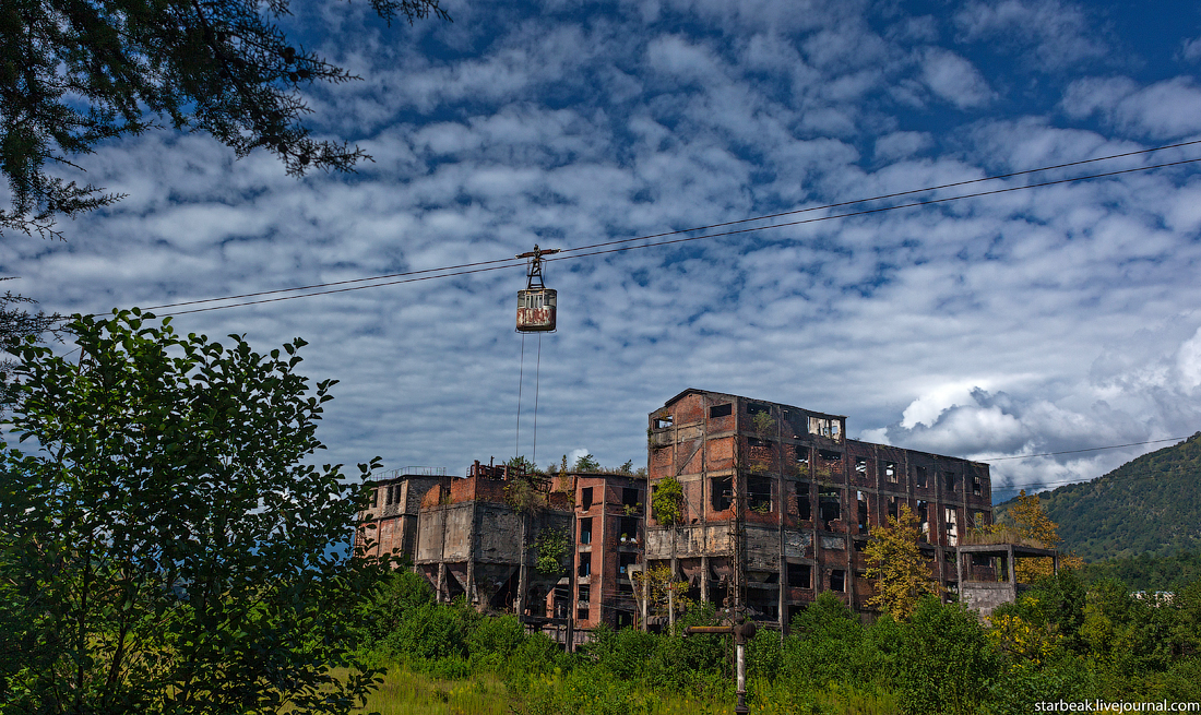 Abandoned cable car