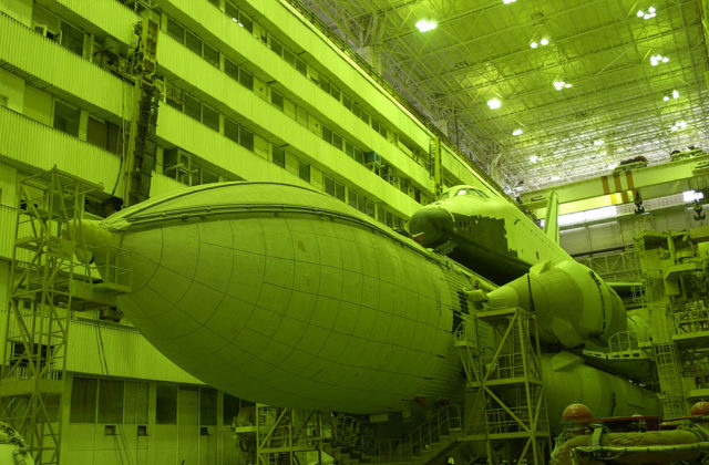 Buran spacecraft abandoned at the Baikonur Cosmodrome