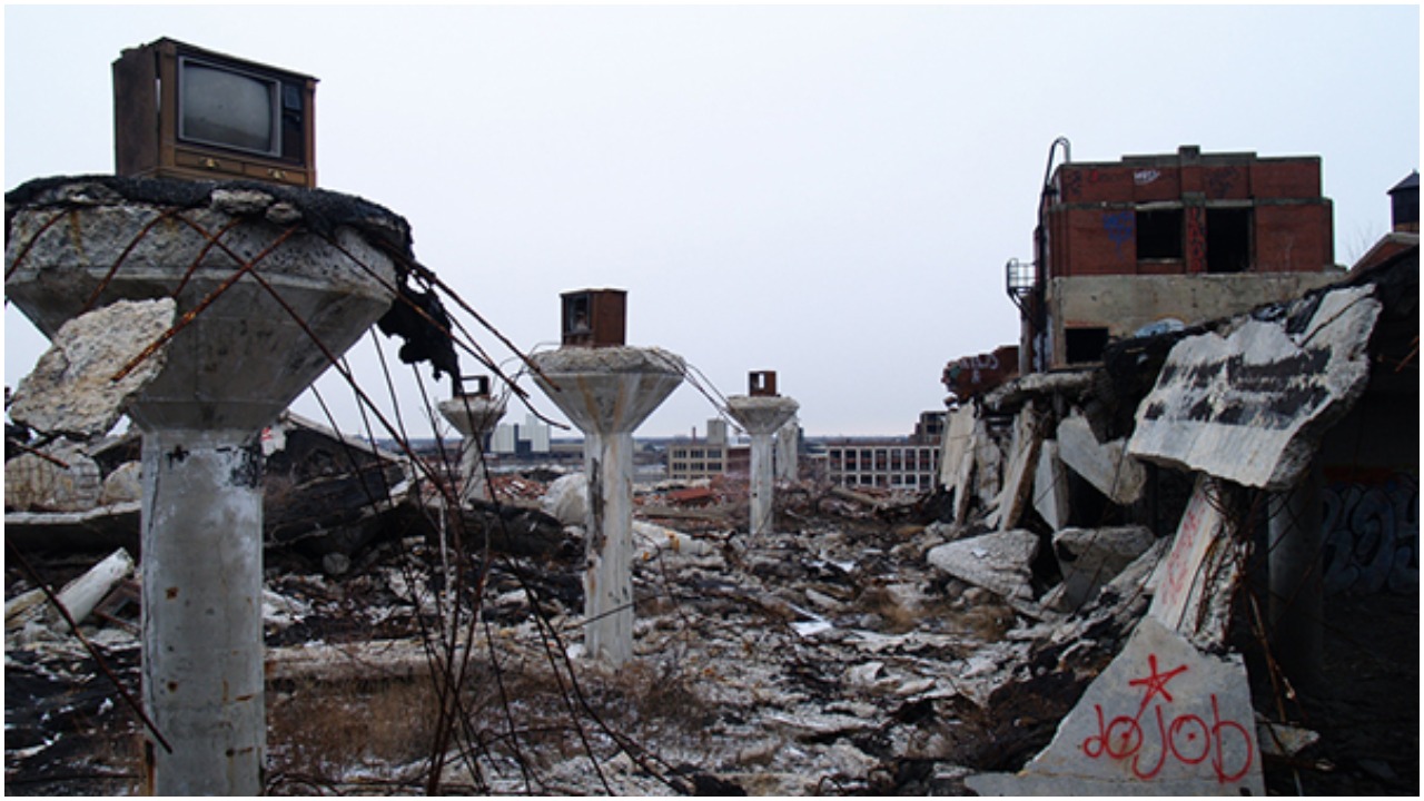 The Detroit Packard Plant was the first industrial site in the United States where reinforced concrete was used in the construction.