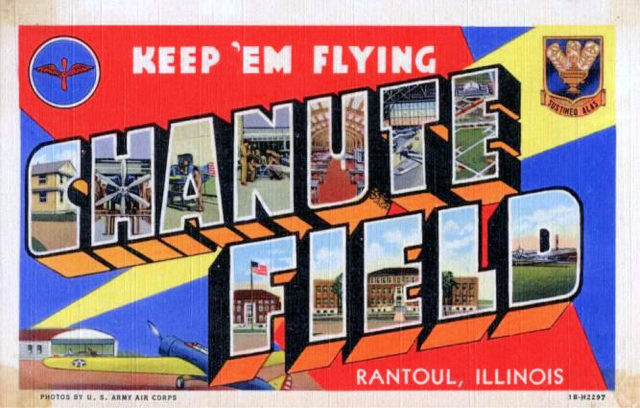 Chanute Air Force Base – 1940s postcard