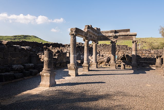 Ancient structure at the site of the former village of Chorazin