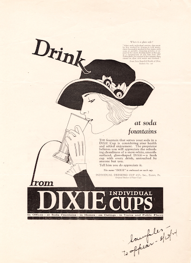 Soda Dixie Cups. Lafayette College 