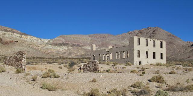 Rhyolite School Ruins. Author: John Schrantz | Flickr @mytravelphotos