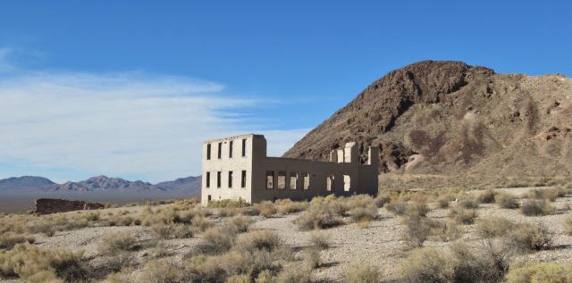 Rhyolite School Ruins. Author: John Schrantz | Flickr @mytravelphotos