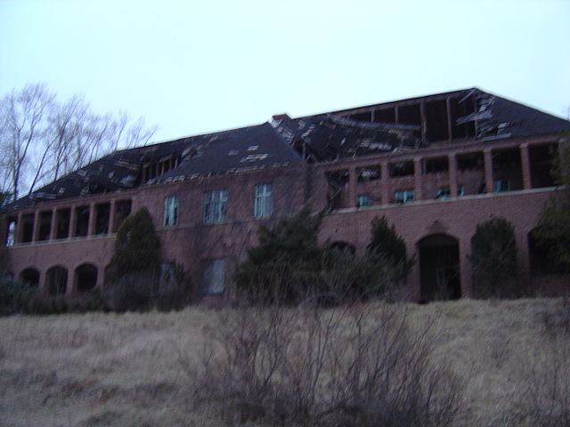 Exterior of a building at Henryton State Hospital