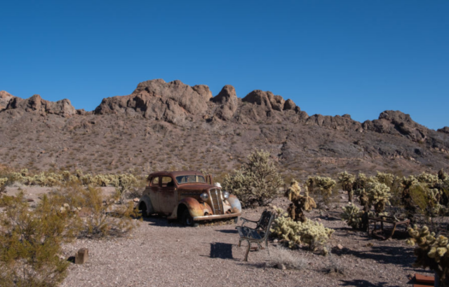 Nelson ghost town in Eldorado canyon near Las Vegas