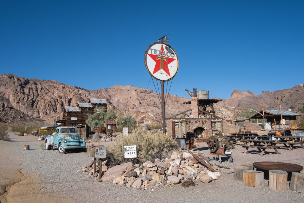 An old Texaco sign