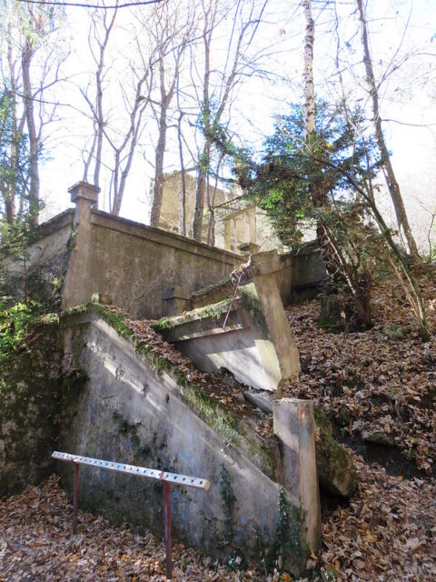 Exterior stairway at the Brestovac Sanatorium