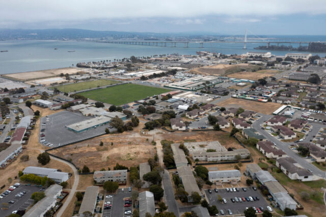 Aerial view of Treasure Island