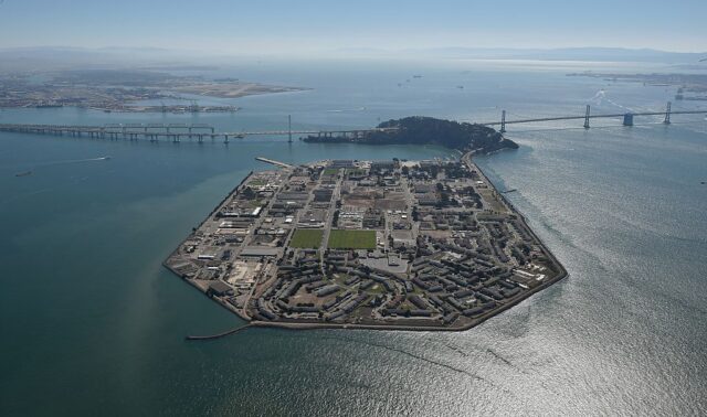 Aerial view of Treasure Island