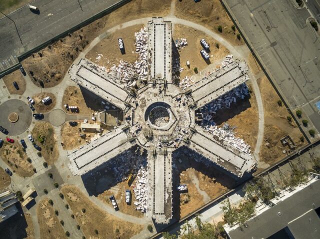 Aerial view of Cosson Hall