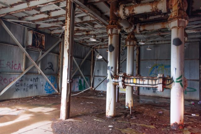 Inside of the radar tower. By Dean Sheldon – starbrightmuse.com