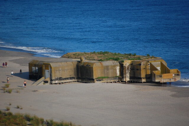 People walking near Battery 223