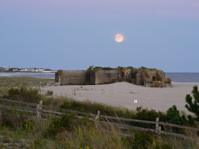 Battery 223 in the moonlight