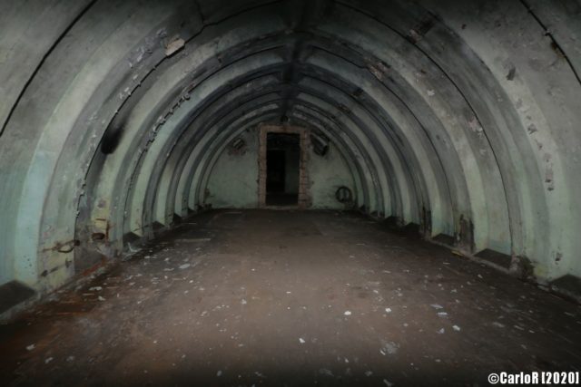 Green interior of the Tuman bunker. (Photo credit: CarloR)