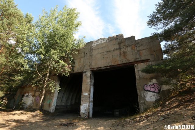 Exterior of a hangar structure. (Photo Credit: CarloR)