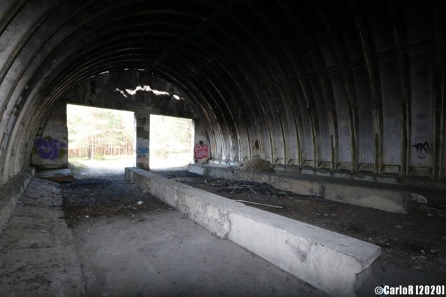 Interior of the hangar structure. (Photo Credit: CarloR)