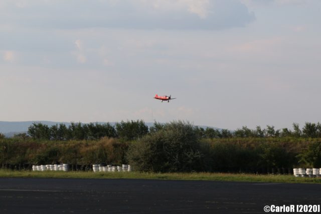 Airplane flying in the sky