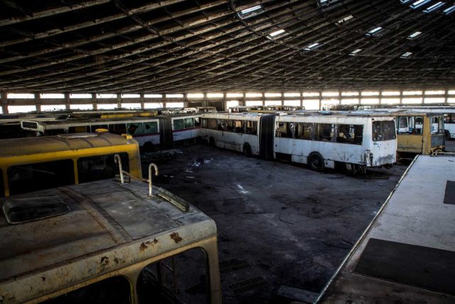 Abandoned buses