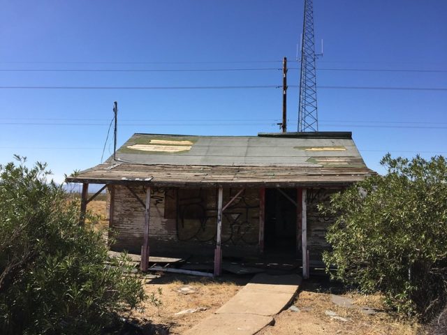 Abandoned wooden shack at Santa Claus