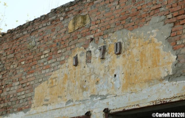 Decrepit brick building at Kalocsa Airfield