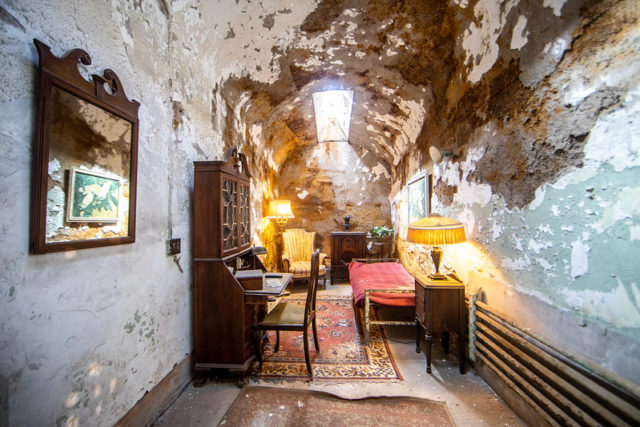 Model of Al Capone's cell at Eastern State Penitentiary