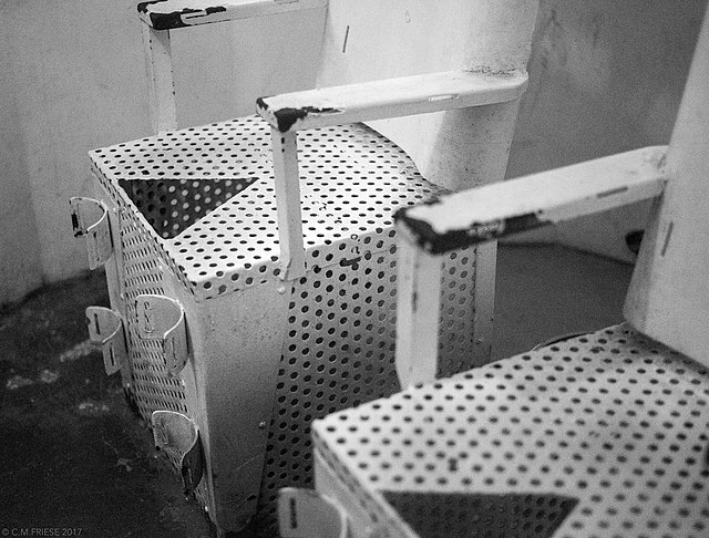 Two execution chairs at the Missouri State Penitentiary