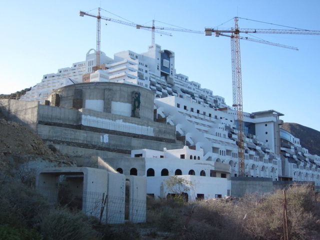 Exterior of the Algarrobico Hotel