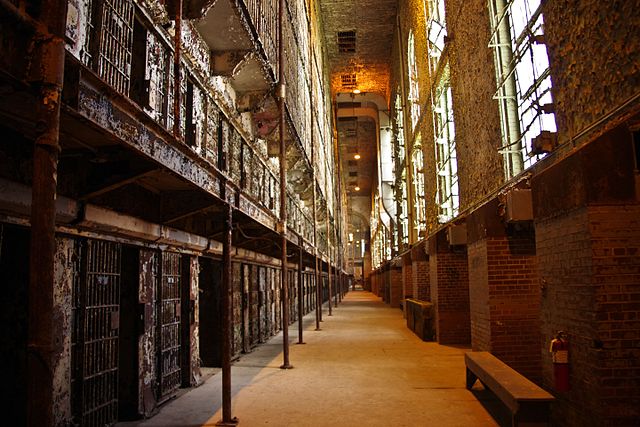Rusty prison cells at the Ohio State Reformatory