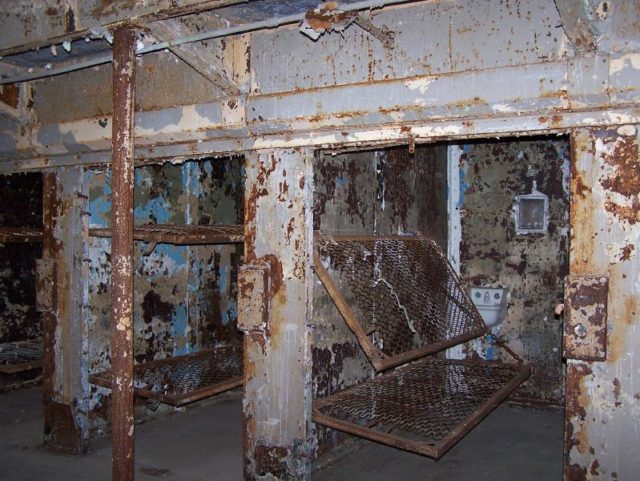 Rusty prison cells