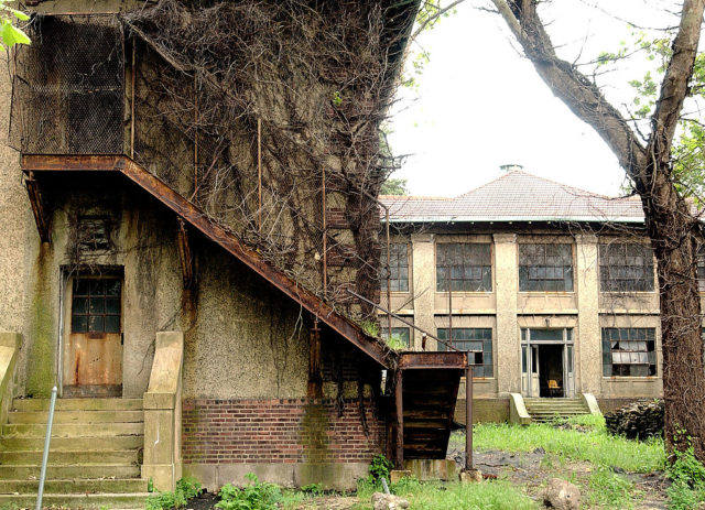 Exterior of the Ellis Island Immigrant Hospital