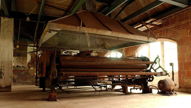 Laundry press at Ellis Island Immigrant Hospital