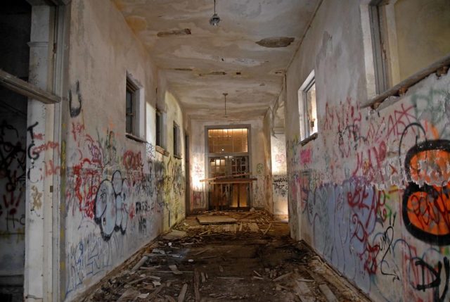 Hallway in Annie Lytle School 