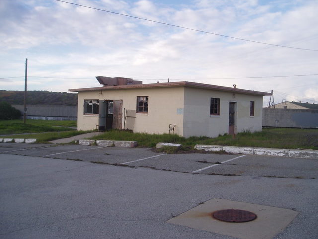 View of a building at Fort Ord from the parking lot