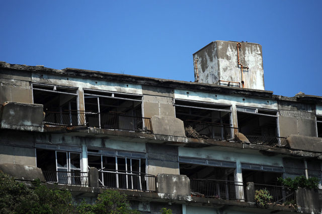 Exterior of an apartment building