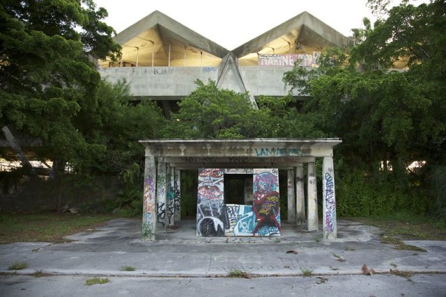 Entrance point to Miami Marine Stadium 