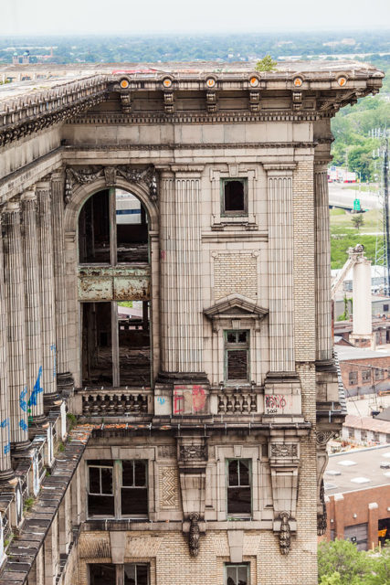 Exterior of Michigan Central Station