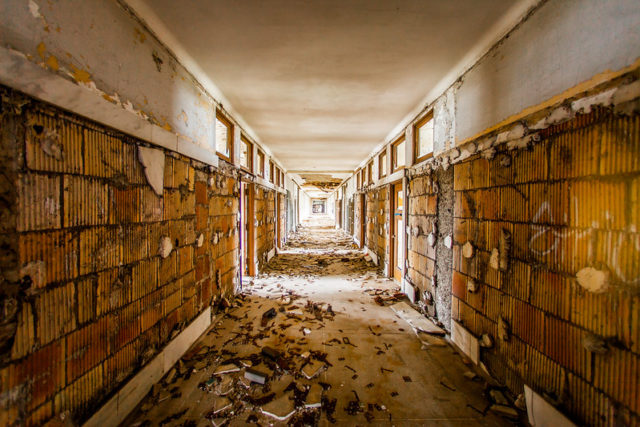 Hallway in Michigan Central Station 