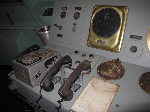 Phones in the bridge of the NS Savannah