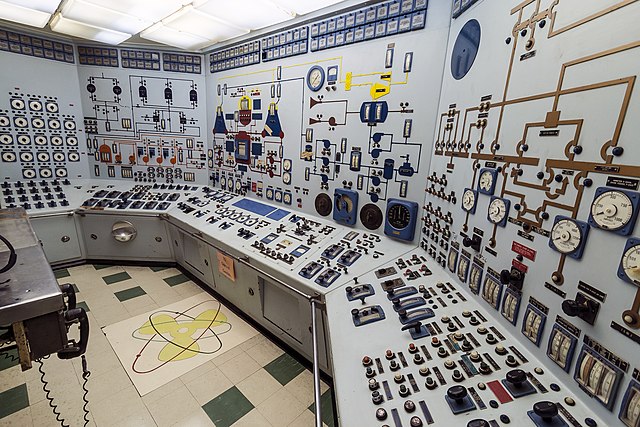 Nuclear reactor control room onboard the NS Savannah