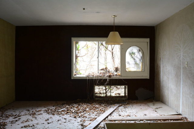 Window-lit hotel room