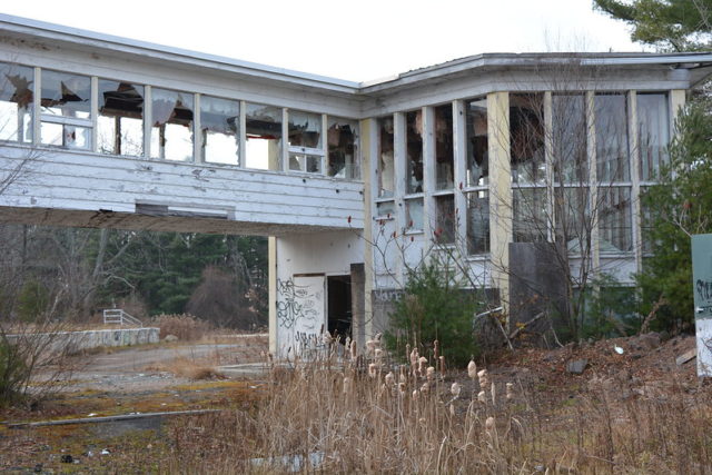 Sky Bridge and stair building at the Pines Resort