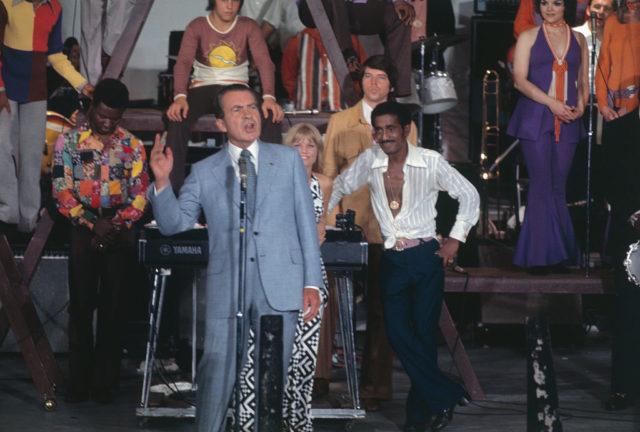 Sammy Davis and Richard Nixon at the Miami Marine Stadium 