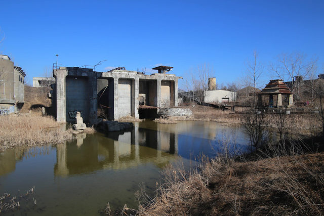 Garage-like structures at Cementland 