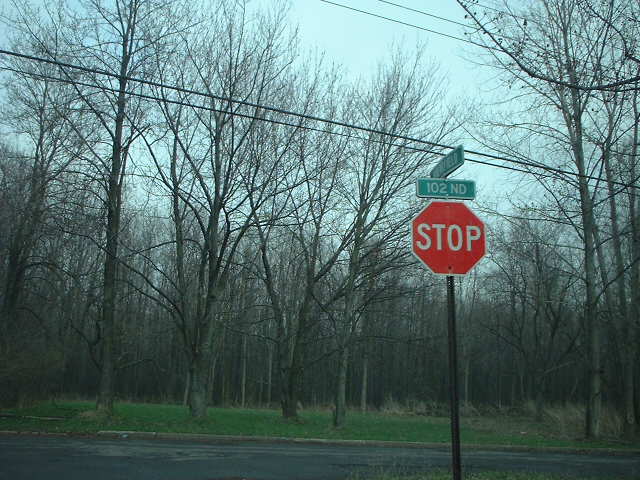Stop sign at the end of a street