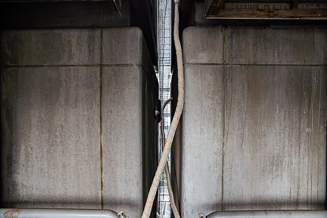 Exterior of Nakagin Capsule Tower