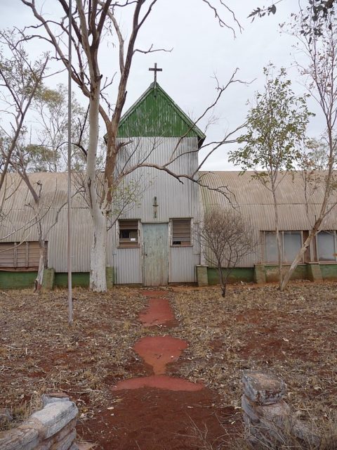 Exterior of a convent in Wittenoom