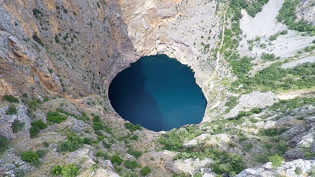 Aerial view of Crveno Jezero